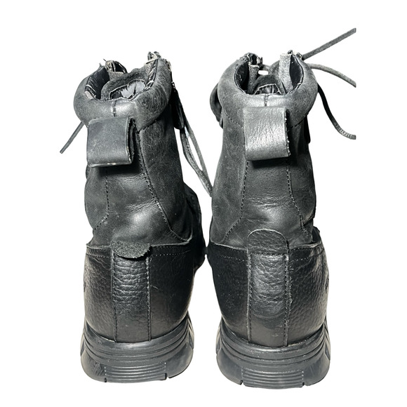 Polo Ralph Lauren Boots Mens Size 12 Andres Leather Duck Hiking Zip Lace Up - Picture 6 of 10